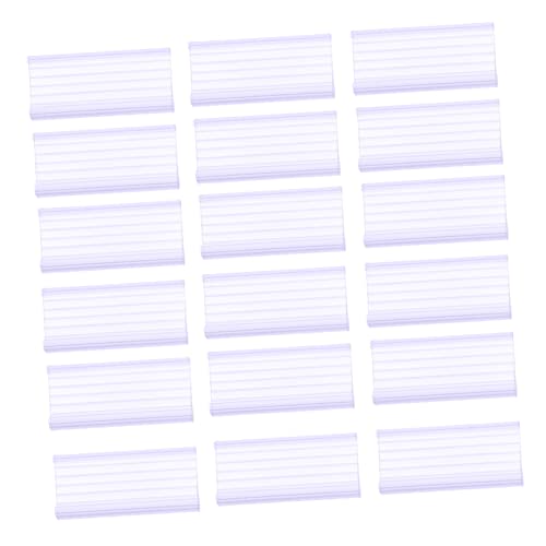 Gogogmee 20 Stück Teiliges PVC Preisschildhalter für Supermarkt Transparente Etikettenhalter für Einzelhandel Einfach zu Montieren für Preisauszeichnungen und Produktanzeigen von Gogogmee