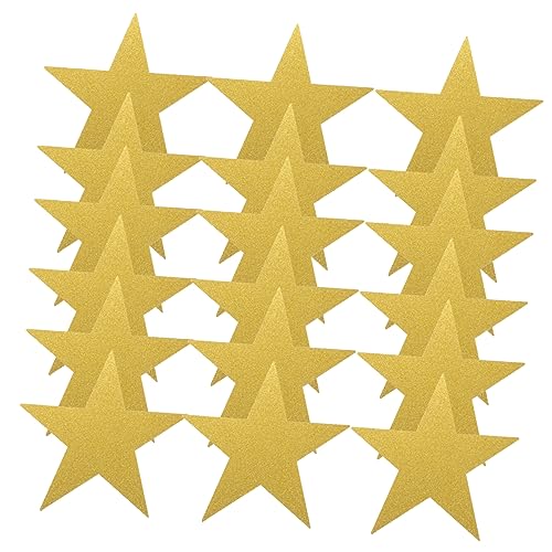 Gogogmee 20 Stück Teiliges Papiersterne Gold Glitzer Ausschnitte für Bastelprojekte Diy Klassenzimmer Dekoration Pinnwandgestaltung und Handwerksverzierung Gogogmee 20 Stück Teiliges Papiersterne Gold Glitzer Ausschnitte für Bastelprojekte Diy Klassenzimmer Dekoration Pinnwandgestaltung und Handwerksverzierung von Gogogmee