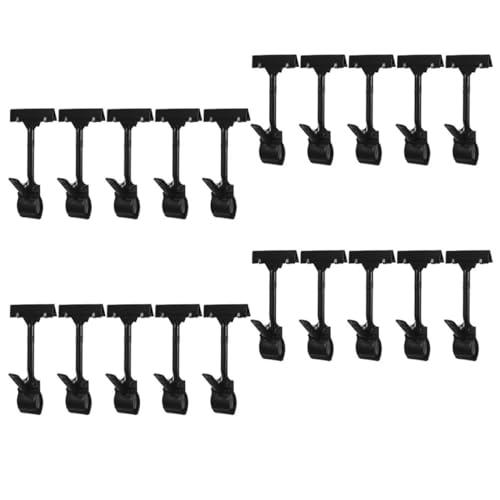 Gogogmee 20 Stück Teiliges Preisschildhalter aus Robustem Kunststoff Drehbare Shop Sign Clips mit Sicherem Halt Praktische Etikettenhalter für Verkaufsstände Supermarkt Ladeneinsatz Gogogmee 20 Stück Teiliges Preisschildhalter aus Robustem Kunststoff Drehbare Shop Sign Clips mit Sicherem Halt Praktische Etikettenhalter für Verkaufsstände Supermarkt Ladeneinsatz von Gogogmee