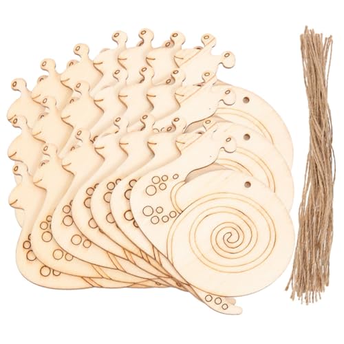 Gogogmee 20 Stück Teiliges Schnecken holzset mit Aufhängeseil Naturbelassene Bastelholzscheiben zum Bemalen DIY Malerei Holzstücke für Kreative Handwerksprojekte Geschenkidee und Gogogmee 20 Stück Teiliges Schnecken holzset mit Aufhängeseil Naturbelassene Bastelholzscheiben zum Bemalen DIY Malerei Holzstücke für Kreative Handwerksprojekte Geschenkidee und von Gogogmee