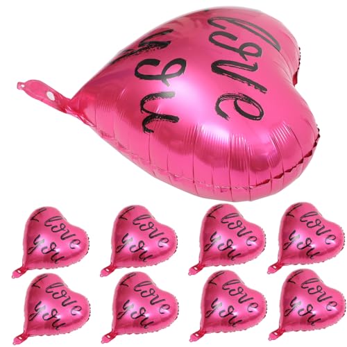 Gogogmee 20 Stück Teiliges Set Herzluftballons Aluminiumfolie für Hochzeitsdekoration Romantische Party und Geburtstagsfeier Einfach zu Dekorieren Langlebig und Sicher von Gogogmee