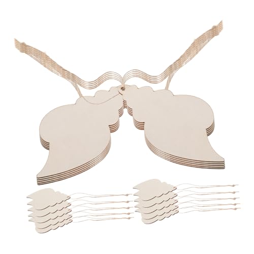 Gogogmee 20 Stück Teiliges Set Holzanhänger Muschelform zum Bemalen Naturbelassene Holz Deko für Diy Bastelprojekte Stranddeko Kreative Holzfiguren für und Büro von Gogogmee