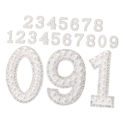 Gogogmee 20 Stück Teiliges Strass Perlen Bügelbild Zahlen zum Aufbügeln Langlebige Kunststoff und Vliesstoffe Modische DIY Applikationen für Kleidung Schuhe Taschen Personalisierbare Zahlen Gogogmee 20 Stück Teiliges Strass Perlen Bügelbild Zahlen zum Aufbügeln Langlebige Kunststoff und Vliesstoffe Modische DIY Applikationen für Kleidung Schuhe Taschen Personalisierbare Zahlen von Gogogmee