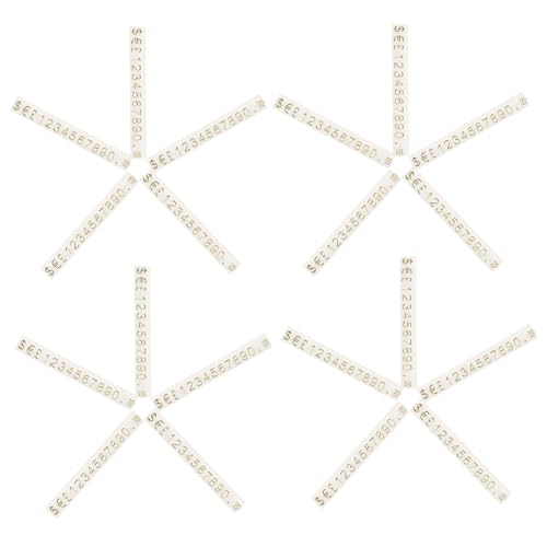 Gogogmee 20 Stück Teiliges Verstellbares Preisschild Würfel Transparentem Material mit Goldener Schrift Zerlegbar und Flexibel Anpassbar für Schmuck Obst Gemüse und von Gogogmee