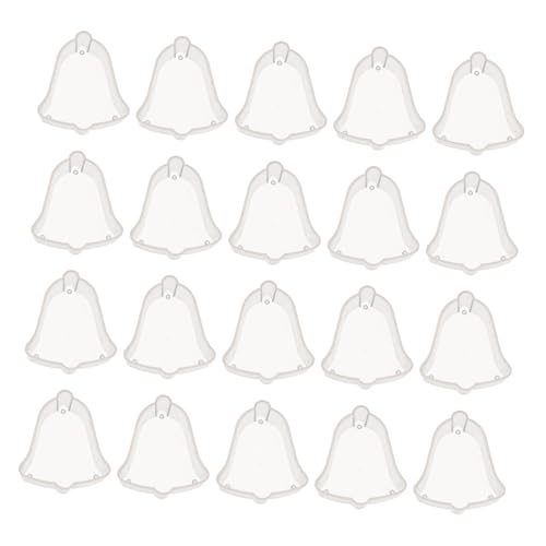 Gogogmee 20 Stück Teiliges Weihnachts DIY Kerzen Kunststoff Flammenhemmende Kerzenschalen Glockenform für Teelichter Basteln Dekoration Wohnzimmer Schlafzimmer Büro von Gogogmee