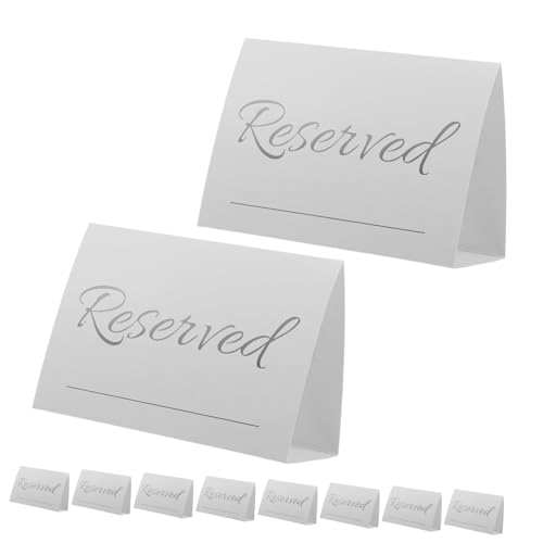 Gogogmee 20 Stück Teiliges Weiße Reserviert Schilder Tischkarten mit Namenslinie Minimalistisches Design Vielseitig für Hochzeiten und Bankette Tischreservierung für Festliche Gogogmee 20 Stück Teiliges Weiße Reserviert Schilder Tischkarten mit Namenslinie Minimalistisches Design Vielseitig für Hochzeiten und Bankette Tischreservierung für Festliche von Gogogmee