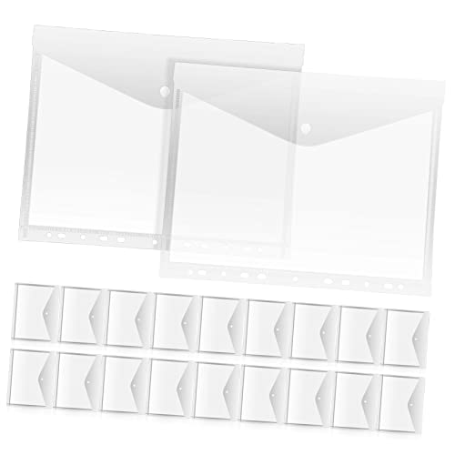 Gogogmee 20 Stück Transparent Aktentasche Erweiterbare Ordnerhüllen mit Druckverschluss für Schule und Büro Design zur Aufbewahrung von Dokumenten Notizen Gogogmee 20 Stück Transparent Aktentasche Erweiterbare Ordnerhüllen mit Druckverschluss für Schule und Büro Design zur Aufbewahrung von Dokumenten Notizen von Gogogmee