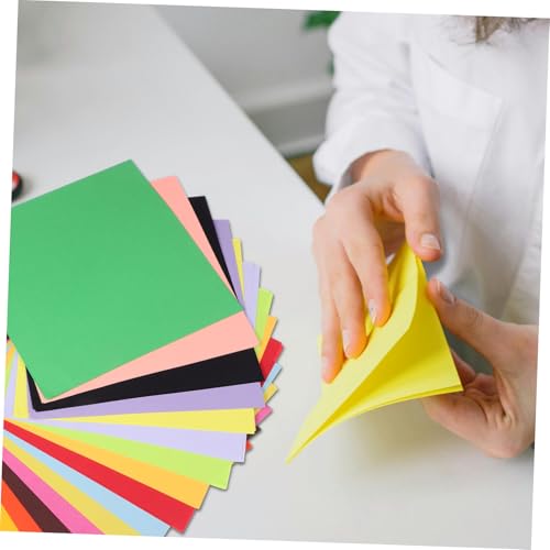 Gogogmee 200 . Teiliges Origami Bastelpapier Quadratisches Farbiges Tonpapier aus Holzstoff Doppelseitig Vielseitig Einsetzbar für Diy Scrapbooking Basteln für Erwachsene von Gogogmee