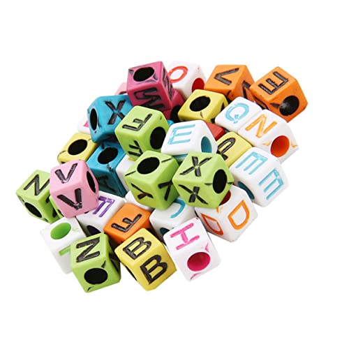 Gogogmee 200 Stück Acryl Alphabet Würfelperlen für Schmuckherstellung DIY Bastelperlen Armband Buchstaben Auffädeln Kreative Armband Zubehör Gogogmee 200 Stück Acryl Alphabet Würfelperlen für Schmuckherstellung DIY Bastelperlen Armband Buchstaben Auffädeln Kreative Armband Zubehör von Gogogmee