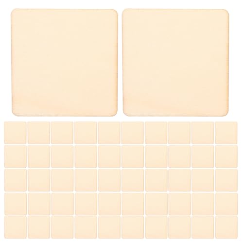 Gogogmee 200 Stück Blanko Holzquadrate Naturholz Zuschnitte Unlackiert Unfertige Holzstücke für DIY Basteln Malen Gravieren Dekoration von Gogogmee