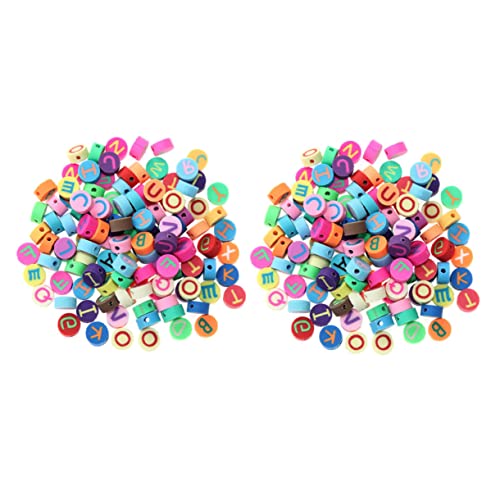 Gogogmee 200 Stück Bunte Polymer Clay Buchstabenperlen für DIY Schmuckherstellung Weiche Spacer Perlen für Armbänder Halsketten Anhänger Vielseitiges Bastelmaterial für Kreative Handwerke Gogogmee 200 Stück Bunte Polymer Clay Buchstabenperlen für DIY Schmuckherstellung Weiche Spacer Perlen für Armbänder Halsketten Anhänger Vielseitiges Bastelmaterial für Kreative Handwerke von Gogogmee