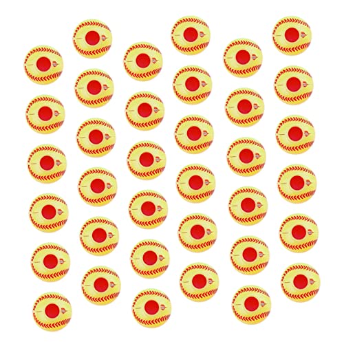 Gogogmee 200 Stück Gelbe Baseball Perlen Acryl DIY Spacer Perlen für Schmuckherstellung Armband Zubehör Bastelbedarf Jewelry Loose Beads von Gogogmee