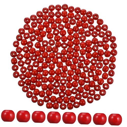 Gogogmee 200 Stück Große Runde Holzperlen mit Großem Loch zum Auffädeln für DIY Schmuckherstellung und Bastelprojekte Lose Spacer Beads für Halsketten und Dekorationen Gogogmee 200 Stück Große Runde Holzperlen mit Großem Loch zum Auffädeln für DIY Schmuckherstellung und Bastelprojekte Lose Spacer Beads für Halsketten und Dekorationen von Gogogmee