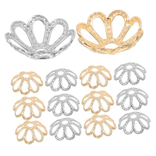 Gogogmee 200 Stück Metallperlenkappen Blumendesign Spacer Schmuckzubehör für Armband und Halskette DIY Schmuckherstellung Langlebige Stabile Perlenhalter Gogogmee 200 Stück Metallperlenkappen Blumendesign Spacer Schmuckzubehör für Armband und Halskette DIY Schmuckherstellung Langlebige Stabile Perlenhalter von Gogogmee