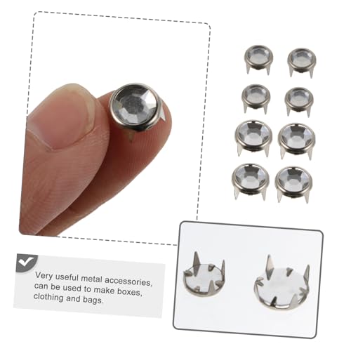 Gogogmee 200 Stück Teiliges Strasskrallen Nieten Metal Rivets Glänzende DIY Bastelverzierung für Jeansjacken Taschen Gürtel Schuhe und Kleidung Gogogmee 200 Stück Teiliges Strasskrallen Nieten Metal Rivets Glänzende DIY Bastelverzierung für Jeansjacken Taschen Gürtel Schuhe und Kleidung von Gogogmee