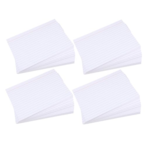 Gogogmee 200 Stück Weiße Liniert Karteikarten Rot Blau Linierte Notizzettel Papier Flashcards für Schule Büro Zuhause Schreiben Lernen Gogogmee 200 Stück Weiße Liniert Karteikarten Rot Blau Linierte Notizzettel Papier Flashcards für Schule Büro Zuhause Schreiben Lernen von Gogogmee