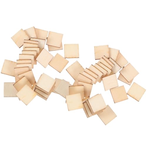 Gogogmee 200 Stück unbehandelte Holzstücke, blanke quadratische Holzausschnitte, Bretter für Heimwerker, Basteln, Malen, Fliesen, Untersetzer, Dekoration Gogogmee 200 Stück unbehandelte Holzstücke, blanke quadratische Holzausschnitte, Bretter für Heimwerker, Basteln, Malen, Fliesen, Untersetzer, Dekoration von Gogogmee