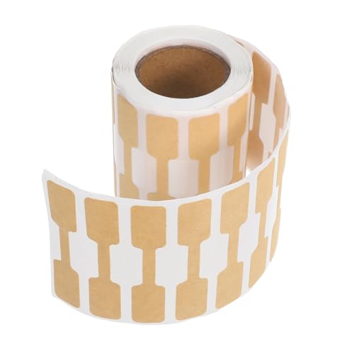 Gogogmee 2000 Stück Selbstklebende Blanko Schmuck-preisschilder aus Kraftpapier Ablösbare Etiketten für Ringe Halsketten Armbänder und Ohrringe für Schmuckverkauf und Präsentation von Gogogmee