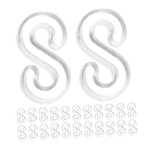 Gogogmee 2000 Stück Teiliges Transparentes S clips aus Kunststoff Langlebige Rubber Band Verbindungsstücke für Loom Armbänder für Familien Schule und Kreative DIY Schmuckprojekte von Gogogmee