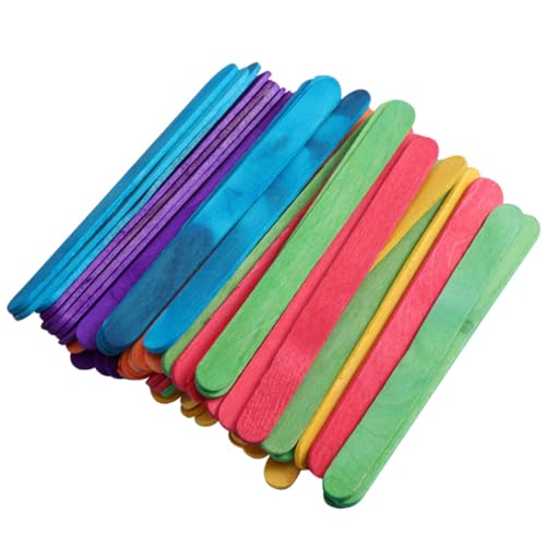 Gogogmee 200Stücke Bunte DIY Holzstäbchen Glatte Oberfläche für Bastelprojekte und Eiscreme Sicher für Hochwertiges Holzmaterial Gogogmee 200Stücke Bunte DIY Holzstäbchen Glatte Oberfläche für Bastelprojekte und Eiscreme Sicher für Hochwertiges Holzmaterial von Gogogmee
