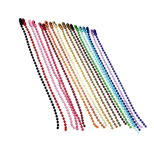 Gogogmee 200Stücke DIY Perlenkette Farbige Wellenperlen Schmuckkette für Kreative Bastelprojekte für Hochzeiten Partys und Feierlichkeiten von Gogogmee