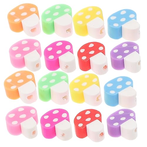 Gogogmee 200Stücke Polymer Tonperlen mit Pilzdesign für DIY Schmuck Armband und Halskette Bastelperlen für Handwerksprojekte und Erwachsene von Gogogmee