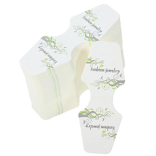 Gogogmee 200Stücke Schmuck Verpackungskarten für Klappkarten aus Kraftpapier Vielseitige Schmuckdisplay Karten für Ohrringe Armbänder und Accessoires von Gogogmee