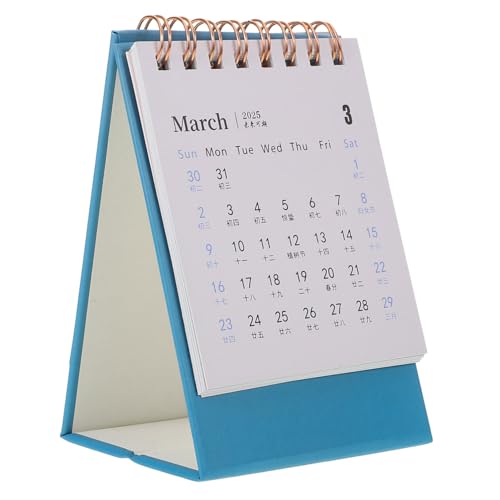 Gogogmee 2024-2025 Mini-schreibtischkalender Planer Bürodekoration Kalender Notizblock Schreibtisch-accessoire von Gogogmee