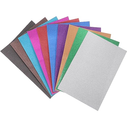 Gogogmee 20Blätter Selbstklebendes Glitzerpapier DIY Bastelpapier mit Goldglanz für Scrapbooking Dekoration und Geschenkideen M² Vielseitig Einsetzbar von Gogogmee