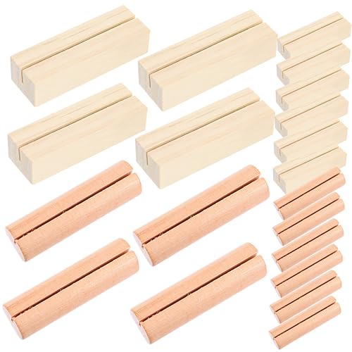 Gogogmee 20Stücke Holz Kartenhalter Tischkartenständer aus Premium Holz für Hochzeiten Partys und Dekoration für und Veranstaltungen Kreative Halter von Gogogmee
