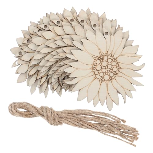 Gogogmee 20Stücke Holz Sonnenblumenform Wanddekor DIY Garten Hängedekor für Bastelprojekte Langlebig und Vielseitig Einsetzbar für Verschiedene Dekorationsstile Gogogmee 20Stücke Holz Sonnenblumenform Wanddekor DIY Garten Hängedekor für Bastelprojekte Langlebig und Vielseitig Einsetzbar für Verschiedene Dekorationsstile von Gogogmee