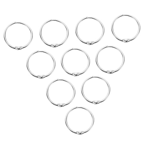 Gogogmee 20Stücke Metall Binderinge für Karteikarten Verstellbare Langlebige Buchringe für Scrapbooking DIY Projekte Notizbücher und für Heimwerkerarbeiten Gogogmee 20Stücke Metall Binderinge für Karteikarten Verstellbare Langlebige Buchringe für Scrapbooking DIY Projekte Notizbücher und für Heimwerkerarbeiten von Gogogmee