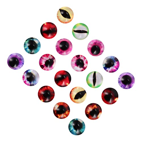 Gogogmee 20stücke Glas Patches Für Schmuckherstellung Cabochons Glascabochons Aufnäher Kuppel-edelstein-aufnäher Für Puppen Augen Und Diy Schmuck von Gogogmee