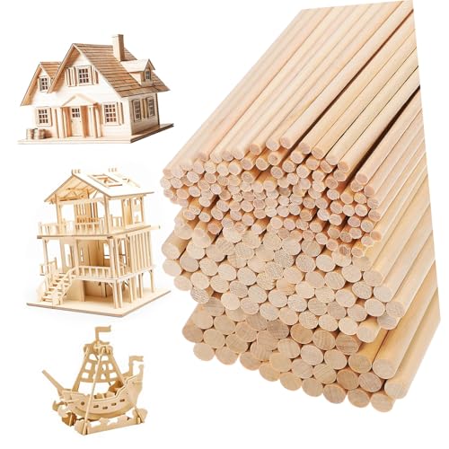 Gogogmee 215 Stk. Runde Holzstäbchen Teilig Birkenholz Rundstäbe für Basteln DIY Modellbau Handwerk Dekoration Langlebige Holzstäbe Vielfältig Einsetzbar Gogogmee 215 Stk. Runde Holzstäbchen Teilig Birkenholz Rundstäbe für Basteln DIY Modellbau Handwerk Dekoration Langlebige Holzstäbe Vielfältig Einsetzbar von Gogogmee