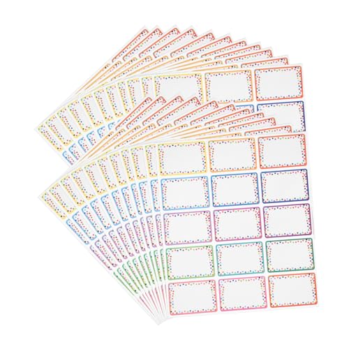 Gogogmee 23Blätter Selbstklebende Namensschild Aufkleber für Klassenzimmer Wasserfeste Beschreibbare Etiketten Bunten Farben Beschriften und Klassifizieren Gogogmee 23Blätter Selbstklebende Namensschild Aufkleber für Klassenzimmer Wasserfeste Beschreibbare Etiketten Bunten Farben Beschriften und Klassifizieren von Gogogmee
