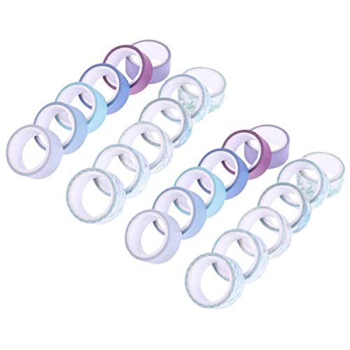Gogogmee 24 Rollen Washi Tape Set Dekoratives Klebeband für DIY Handwerk Journals und Scrapbooking Vielseitige Farbenfrohe Masking Tapes für Kreative Projekte und von Gogogmee
