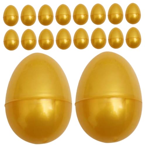 Gogogmee 24 Stück Teiliges Goldene Kunststoff-eier zum Befüllen Hohl Öffnen Geschenkverpackung für Osterfeiern Partys Geburtstage und Kreative Verpackungen Gogogmee 24 Stück Teiliges Goldene Kunststoff-eier zum Befüllen Hohl Öffnen Geschenkverpackung für Osterfeiern Partys Geburtstage und Kreative Verpackungen von Gogogmee