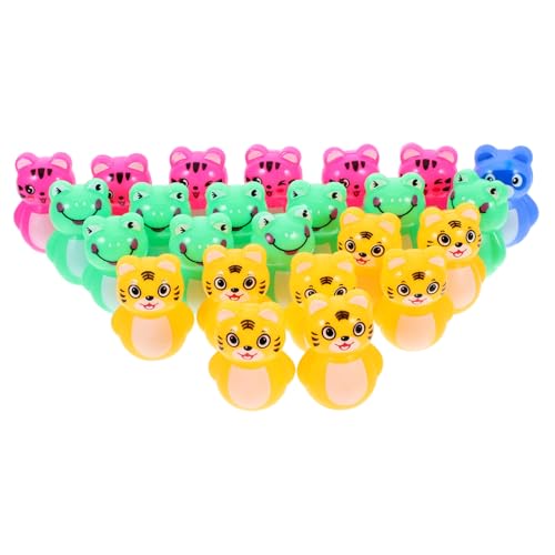 Gogogmee 24 Stück Teiliges Miniatur Unzerbrechliches Wackelspielzeug Bunte Tierfiguren für Schreibtischdekoration Edukatives Kinderspielzeug zur Kreativitätsförderung als und Wohnaccessoire Gogogmee 24 Stück Teiliges Miniatur Unzerbrechliches Wackelspielzeug Bunte Tierfiguren für Schreibtischdekoration Edukatives Kinderspielzeug zur Kreativitätsförderung als und Wohnaccessoire von Gogogmee