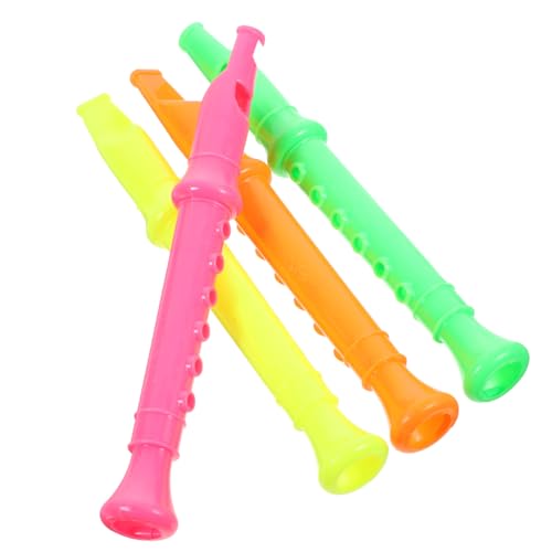 Gogogmee 24 Stück Teiliges Pfeifenspielzeug Bunte Flötenpfeifen Pädagogisches Musikinstrument für Jungen und Mädchen zur Stimm und Rhythmusschulung für Geburtstage und Feste von Gogogmee