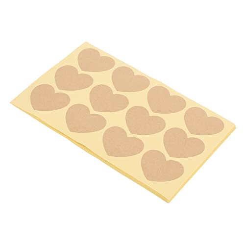 Gogogmee 240 Stück Kraftpapier Aufkleber Selbstklebende Design Siegelaufkleber für Verpackungen und Notizen Einfach zu Verwenden und Stark Haftend von Gogogmee
