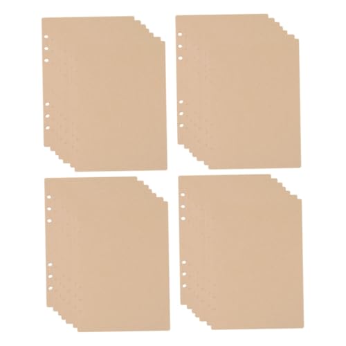 Gogogmee 240 Stück Nachfüllpapier Loose Leaf Notizbuch Einlagen Blanko Kraftpapier Refills für Ringbuch Planer Schreib und Skizzenpapier Büroorganisation Gogogmee 240 Stück Nachfüllpapier Loose Leaf Notizbuch Einlagen Blanko Kraftpapier Refills für Ringbuch Planer Schreib und Skizzenpapier Büroorganisation von Gogogmee