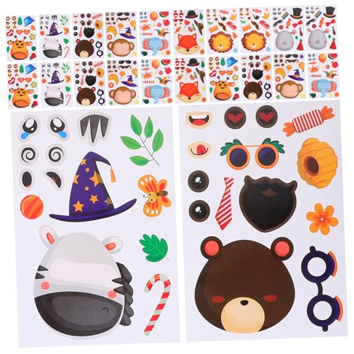 Gogogmee 24Blätter Ermutigungsaufkleber für DIY Tierpuzzle Sticker für Kreative Belohnungen im Klassenzimmer Selbstklebend für und Motivation von Gogogmee