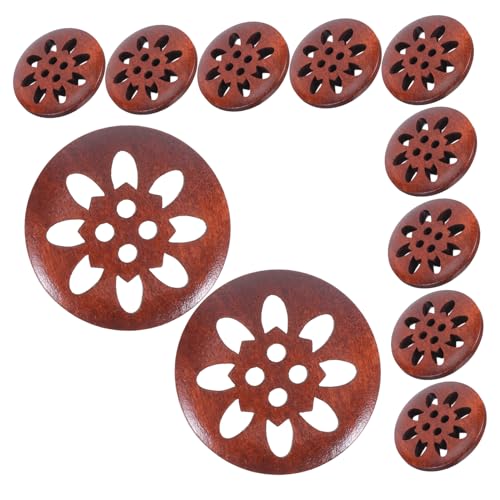Gogogmee 25 Stück Teiliges Holzknöpfe aus Blumenmotiv Robust und Dekorativ zum Nähen Basteln für Jacken Hemden und Uniformen Natürliche Kleidungsknöpfe für DIY Projekte Gogogmee 25 Stück Teiliges Holzknöpfe aus Blumenmotiv Robust und Dekorativ zum Nähen Basteln für Jacken Hemden und Uniformen Natürliche Kleidungsknöpfe für DIY Projekte von Gogogmee