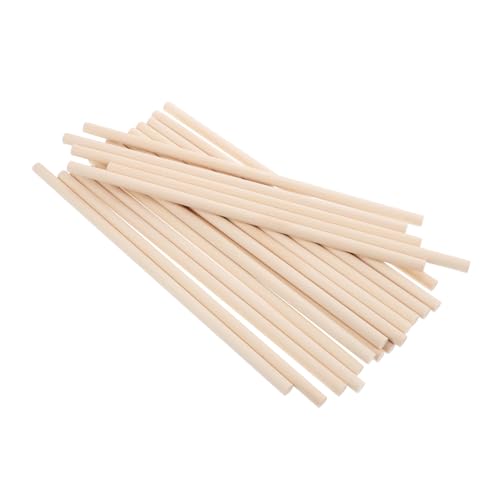Gogogmee 25 Stück Teiliges Stabile Birkenholz Holzstäbe für DIY Bastelprojekte Holzstäbchen zum Bauen Modellbau und Handwerkliche Anwendungen von Gogogmee