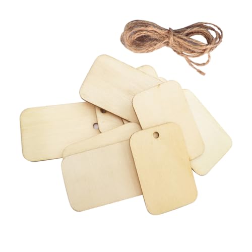 Gogogmee 250 Stück Quadratische Holzanhänger mit Juteschnur Natürliche DIY Bastelverzierung Robuste Holzscheiben für Geschenkanhänger Hochzeit Partydeko Vielseitige Hängende Etiketten Gogogmee 250 Stück Quadratische Holzanhänger mit Juteschnur Natürliche DIY Bastelverzierung Robuste Holzscheiben für Geschenkanhänger Hochzeit Partydeko Vielseitige Hängende Etiketten von Gogogmee