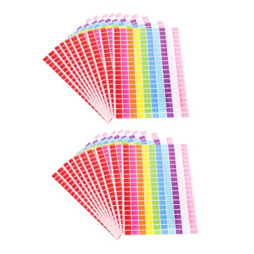 Gogogmee 25Blatt Farbige Rechteckige Etiketten Aufkleber Schreibbare Selbstklebende Tags Farben Für Büro Inventar Klassifizierung Schule Scrapbooking Gogogmee 25Blatt Farbige Rechteckige Etiketten Aufkleber Schreibbare Selbstklebende Tags Farben Für Büro Inventar Klassifizierung Schule Scrapbooking von Gogogmee