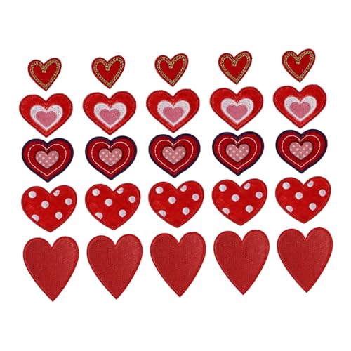 Gogogmee 25Stücke Herz Patches Entzückende Stickerei Aufkleber für Kleidung DIY Langlebig und Hautfreundlich Reparieren von Kleidung Taschen und Schuhen Gogogmee 25Stücke Herz Patches Entzückende Stickerei Aufkleber für Kleidung DIY Langlebig und Hautfreundlich Reparieren von Kleidung Taschen und Schuhen von Gogogmee