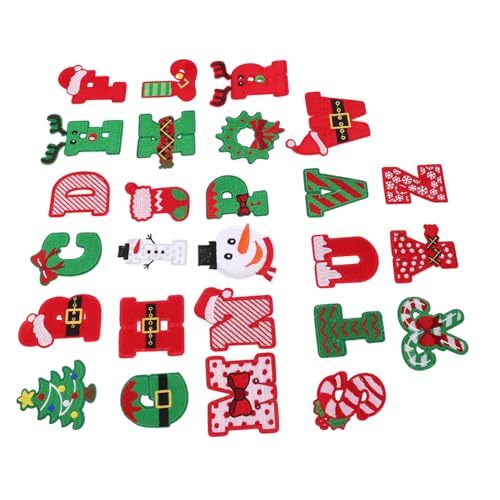 Gogogmee 26 Stück Teiliges Besticktes Weihnachtsbuchstaben Bügelbilder Applikationen für Kleidung Vielseitige DIY Stoffaufnäher für Jeans Mäntel Hosen Taschen Reparatur und Dekoration Gogogmee 26 Stück Teiliges Besticktes Weihnachtsbuchstaben Bügelbilder Applikationen für Kleidung Vielseitige DIY Stoffaufnäher für Jeans Mäntel Hosen Taschen Reparatur und Dekoration von Gogogmee