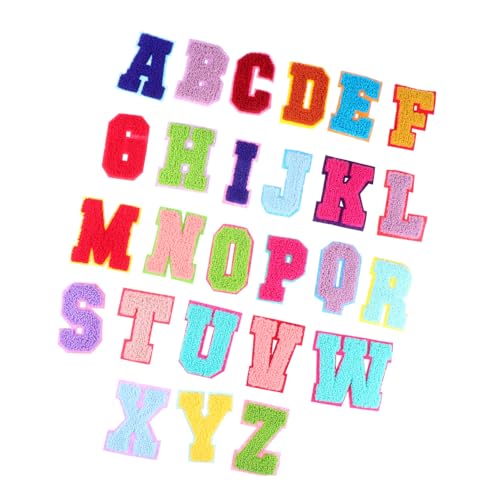 Gogogmee 26 Stück Teiliges Buchstaben Aufnäher Bestickte Applikationen für Kleidung Taschen Hüte DIY Dekorative Patches zum Aufbügeln für Modische Reparatur und Individuelle Gestaltung Gogogmee 26 Stück Teiliges Buchstaben Aufnäher Bestickte Applikationen für Kleidung Taschen Hüte DIY Dekorative Patches zum Aufbügeln für Modische Reparatur und Individuelle Gestaltung von Gogogmee