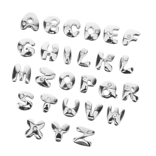 Gogogmee 26 Stück Teiliges Buchstaben Charms aus Langlebiger Legierung Flache Englische Buchstabenanhänger zum Schmuckbasteln für DIY Armbänder Halsketten und Personalisierte Geschenke Gogogmee 26 Stück Teiliges Buchstaben Charms aus Langlebiger Legierung Flache Englische Buchstabenanhänger zum Schmuckbasteln für DIY Armbänder Halsketten und Personalisierte Geschenke von Gogogmee